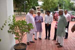 Shri Suresh Bhaiyaji Joshi's visit at Madhav Netralaya